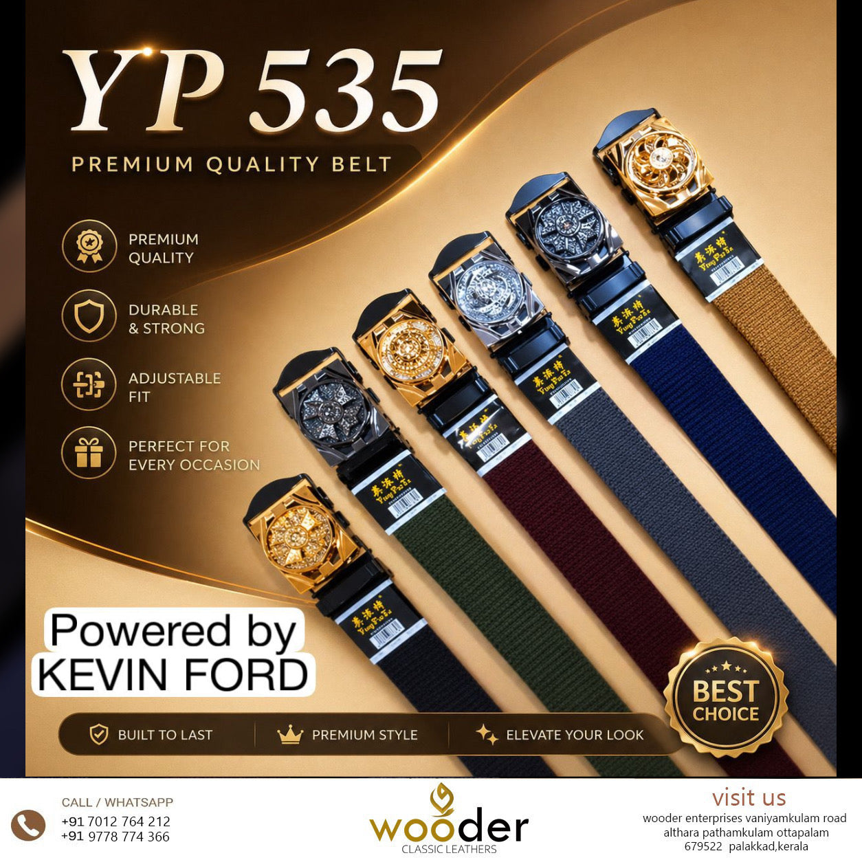 YP 535 Premium Quality Adjustable Belts